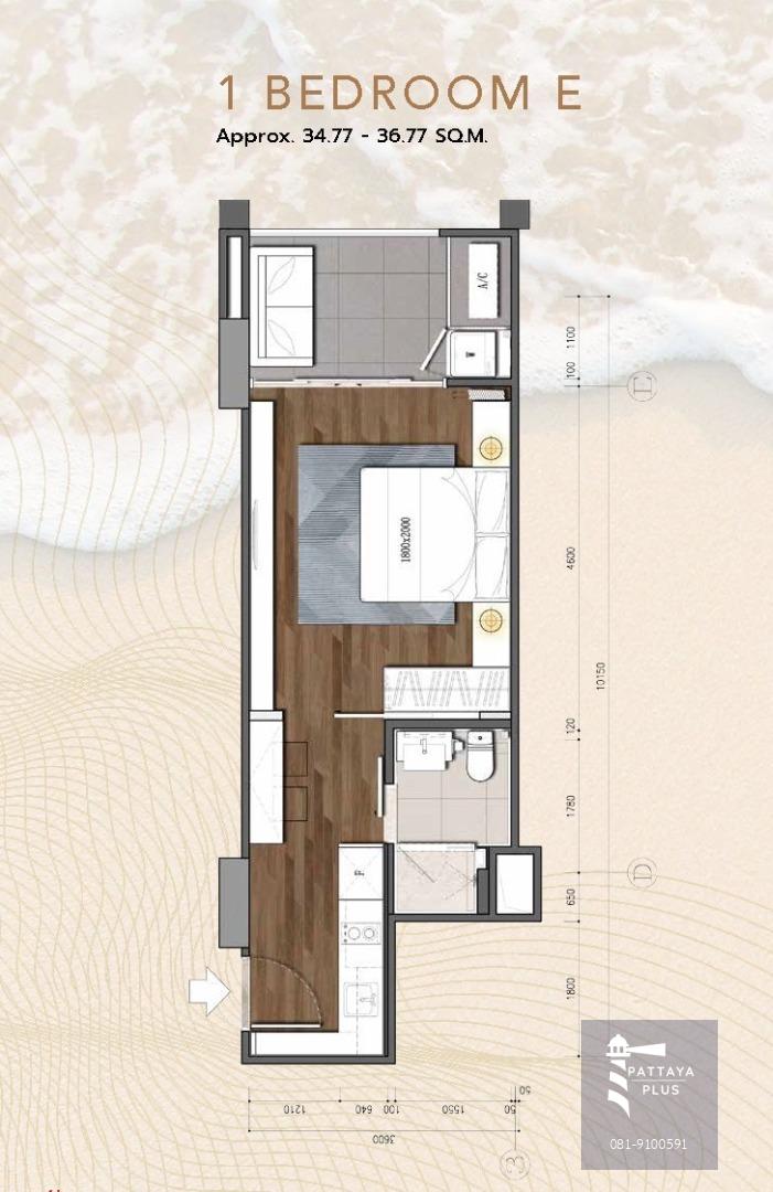 ขายคอนโด Studio EX, 36sqm., เบเวอร์ลี่ เม้าน์เท่น เบย์, เขาพระตำหนัก