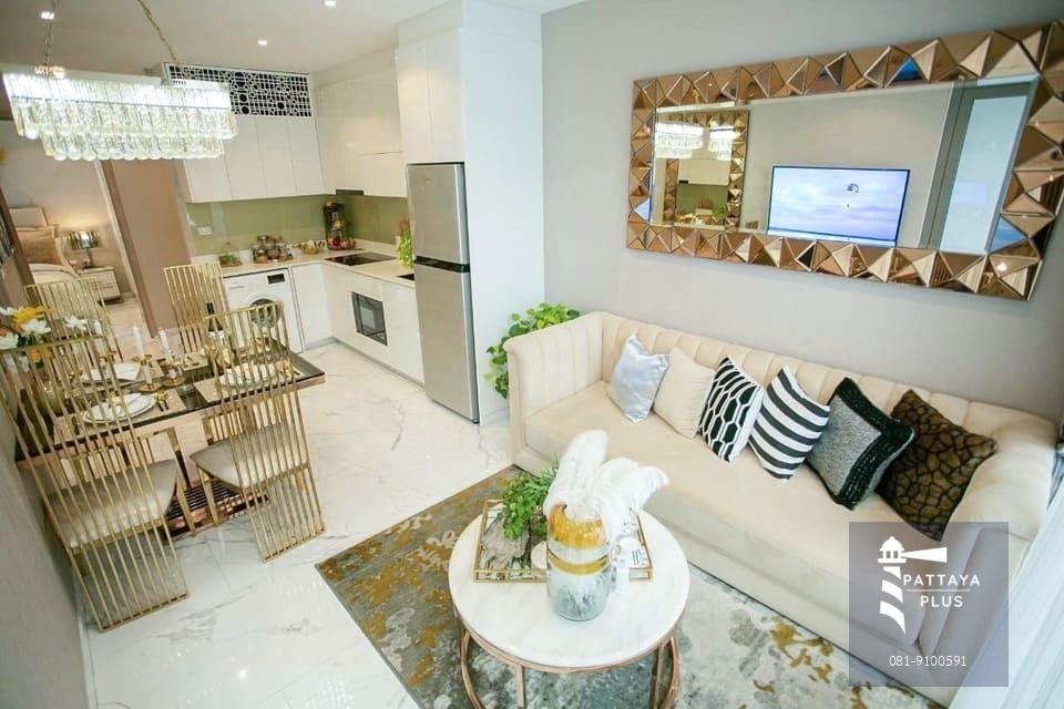 ขายคอนโด 1Bed, 1Bath, 46.50sqm., โคปาคาบาน่า บีช จอมเทียน